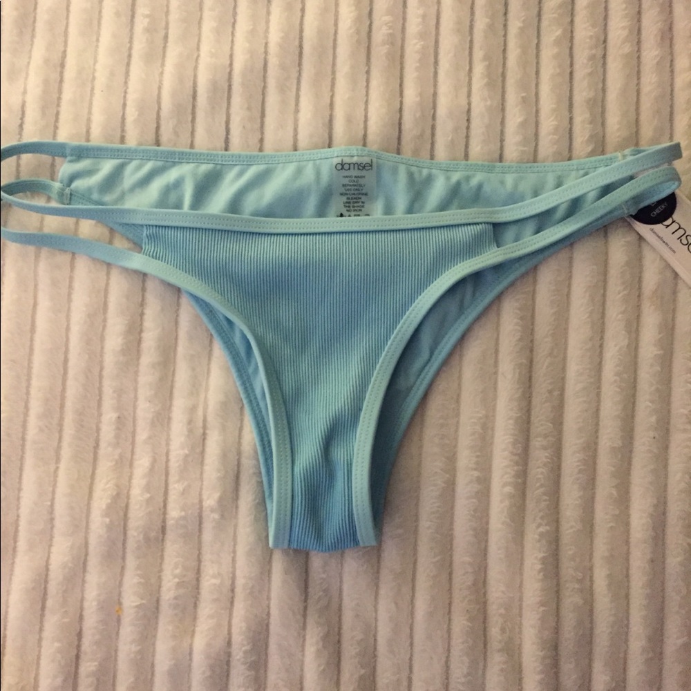 Bathing suit cheeky bottom double string